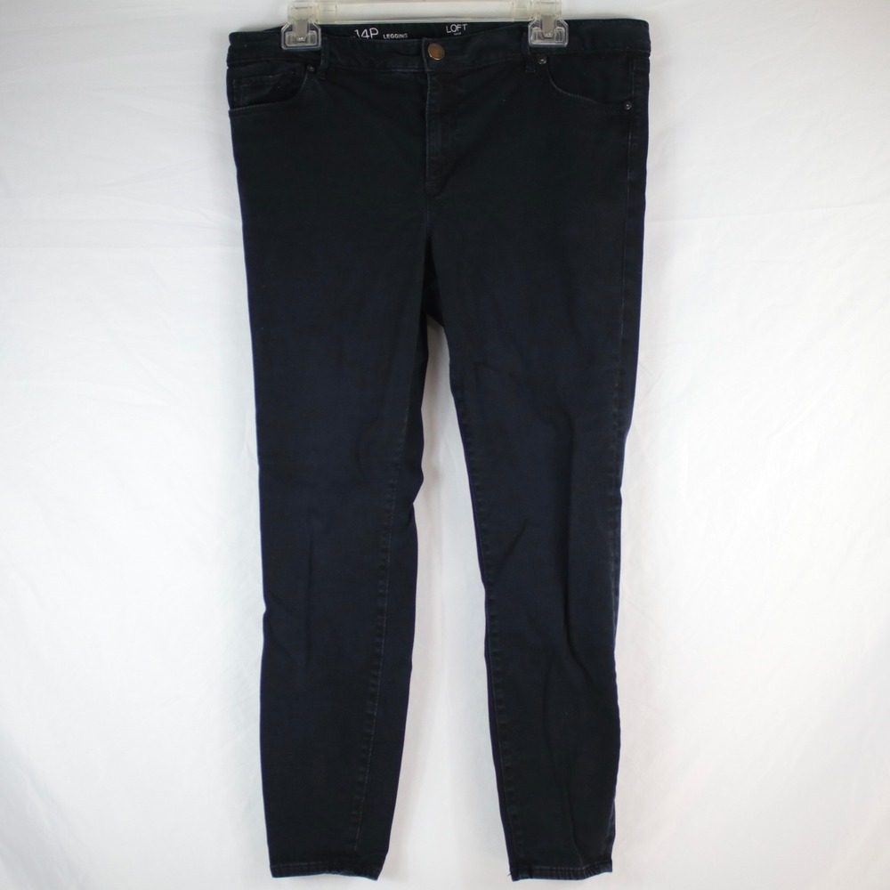 Loft Black Jean Legging Jegging Pants Womens Size 14P